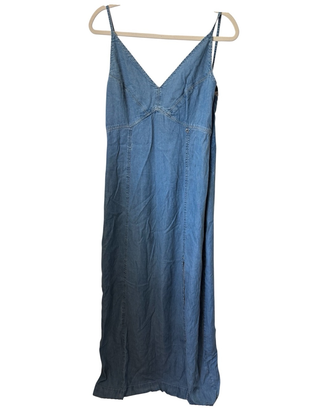 Denim Guess Maxi Slip Dress - Blue